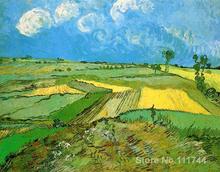 Vincent Van Gogh paintings of Wheat Fields at Auvers Under Clouded Sky impressionism art High quality Hand painted 2024 - buy cheap