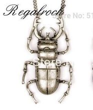 Regalrock colar scarab de beetle, pingente de jóias de animais de inseto steampunk, punk 2024 - compre barato