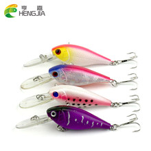 HENGJIA-Wobbler de Pesca, 8 Uds., 8CM-7,2G, moscas de Pesca, equipo de Pesca de carpa, isca, artificial, 3d, crankbait, señuelo de Pesca 2024 - compra barato