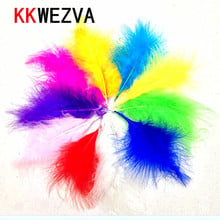 KKWEZVA 50pcs Cambo Turkey Marabou Turkey Feathers Fly Fishing Tying Material Lure Making Imitate Insect Pesca Fly Body Material 2024 - buy cheap