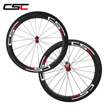 CSC-cubo de rodamiento cerámico para bicicleta de carretera, juego de ruedas tubulares de 60mm y 23mm, 1460g 2024 - compra barato
