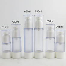 20 x 15ml 30ml 50ml Clear Frost pp Airless Pump Bottle Refillable Travel Container Cosmetic Skin Care Airless Containers 2024 - buy cheap