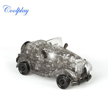 54PCS DIY Funny Classic Car 3D Puzzles Assembly Crystal Toy Vehicle Jigsaw Birthday Gift children play set toys for kids } 2024 - buy cheap