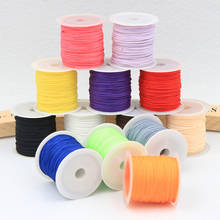 14Color optional 25Yards/roll Rope Satin Rattail Polyester Cords/String Chinese Knot Cord DIY package Bracelet Jewelry Findings 2024 - buy cheap