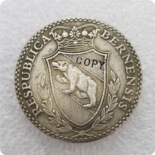 Посеребренная швейцарская монета 1796, копия памятных монет, Реплика монет, коллекционные монеты 2024 - купить недорого