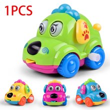 Baby Kids Clockwork Funny Toy Cartoon Puppy Running Car Clockwork Classic Toy Baby Educational Animal Dog Toy Car Drop Shipping 2024 - buy cheap