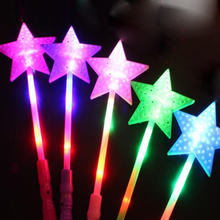 Party Supplies LED Light Pentagram Stick Luminous Glow Stick Durable Colorful Celebration Bar Tool Event Night Glowing Sticks 2024 - buy cheap