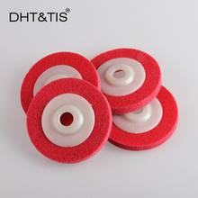 DHT&TIS 4pieces 100*12*16mm A/O Nylon Grinding Disc 7P 180# Non-woven Unitized Disc Special for Soft Metal Angle Grinder Tool 2024 - buy cheap