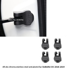 Для SUBARU XV 2018 2019 2020 автомобильный Стайлинг корпус Защита от ржавчины водонепроницаемая дверь пластиковая пряжка ключи ключ ограничитель устройство окантовка 4 шт 2024 - купить недорого
