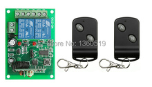 Sistema de interruptor de controle remoto sem fio dc12v 10a, 2 canais, 1 * receptor e 2 * transmissor, porta de garagem, venda imperdível