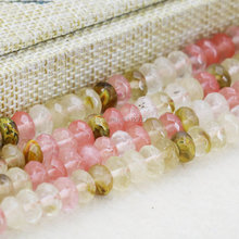 5x8mm multicolorido melancia turmalina abacus contas ornamentos artesanato grânulos soltos pedra facetada gemas moda feminina jóias fazendo 2024 - compre barato