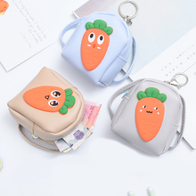 Creative Cartoon radish student stationery holder carrot mini key storage Card bag coin bags Lovely Girls School Office Supplies 2024 - buy cheap