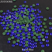 ZOTOONE 1440pcs Hotfix Flatback Rhinestones On Nails Royal Blue Gitter Nail Rhinestones For Clothes Glass Decorations Strass E 2024 - buy cheap