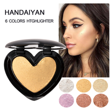 HANDAIYAN Gold Highlighter Iluminador Face Contour shine Makeup Bronze Powder Roze Shimmer High Lighter face powder  highlight 2024 - buy cheap