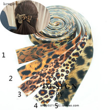 Kewgarden атласные ленты с леопардовым принтом 1 дюйм, 25 мм, Женская бархатная лента с бантом «сделай сам», 5 ярдов 2024 - купить недорого