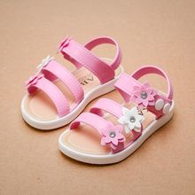 Girls Sandals Gladiator Flowers Sweet Soft Children's Beach Shoes Kids Summer Floral Sandals Princess Fashion Cute High Quality 2024 - buy cheap