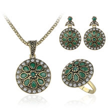 Brincos e pingentes redondos turquia 3 tamanhos, joias antigas cor de ouro, acessórios de moda feminina 2024 - compre barato
