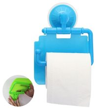 Paper Holder Roll Paper Tissue Box Sucker Toilet Paper Bathroom Wall Mounted Color Random 2024 - buy cheap