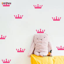 DIY Removable Small Crown Wall Stickers Baby Nursery Bedroom Art Vinyl Murals Wallpaper For Girls Rooms Home Decor 2024 - buy cheap