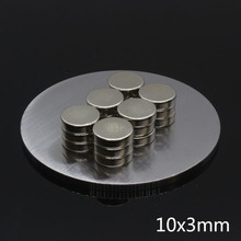 50Pcs 10 x 3 mm Neodymium Magnet Nickel Coating Small Round Rare Earth NdFeB Disc Permanent Super Powerful Strong Magnetic Magne 2024 - buy cheap