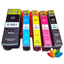 5 pcs cartucho de tinta Compatível T2621 T2631-T2634 para Epson XP-510 Expressio Premium XP-600 XP-605 XP-520 XP-610 XP-615 XP-620 2024 - compre barato