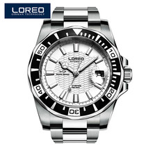 LOREO Mens Watches Top Luxury Brand Diving Series Waterproof 200M Stainless Steel Wristwatches Man Seagull Mechanical Watch 2024 - buy cheap