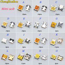 ChengHaoRan 1 шт. 5pin 10pin 11PIN мини USB разъем тип B разъем SMT SMD разъем для зарядки MP3 MP4 2024 - купить недорого