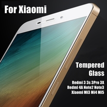 Tempered Glass For Redmi 4A Note 3 SE Pro 2 For Xiaomi Mi5 Mi4 Mi3 Mi4c 3S 3X Screen Protector Toughened Protective Front Film 2024 - buy cheap