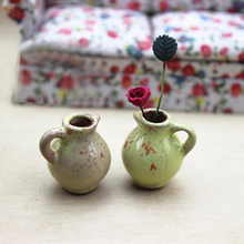 1 pçs mini vaso de flores em miniatura bonsai decoração casa jardim dollhouse brinquedo artesanato ornamentos micro decoração diy presente 2024 - compre barato