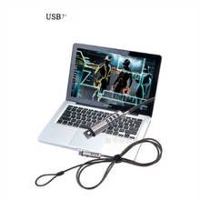 Защитный кабель для ноутбука в новом стиле с USB-портом и комбинированным замком, защита пароля с 4 цифрами, защита от кражи 2024 - купить недорого