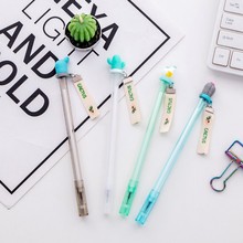 10 pcs/lot Cute cactus Hang tape gel pen writing pens kawaii stationery caneta material escolar office school supplies papelaria 2024 - buy cheap