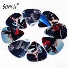 SOACH 50PCS 0.46mm hot sex car model high quality Model Mix guitar picks guitar paddle Guitar Accessories ukulele bass 2024 - buy cheap