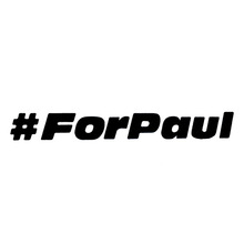 21,1*2,5 см модные # для PAUL наклейки Классические виниловые наклейки для стайлинга автомобиля аксессуары для окна автомобиля черный/серебристый C9-0047 2024 - купить недорого
