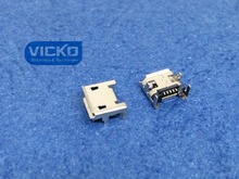 [VK]100pcs/lot! Micro USB Connector Jack Female Type 5Pin SMT Tail Charging socket PCB Board4 2024 - buy cheap