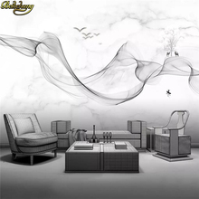 Beibehang-papel tapiz artístico de mármol para sala de estar, mural de fotos 3D con tinta personalizada, paisaje de humo, Fondo de TV, decoración del hogar 2024 - compra barato