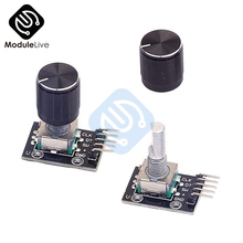 1PC KY-040 360 Degree Rotary Encoder Module For Arduino Board Brick Switch With Pin With Half Shaft Hole Caps Knob 2024 - buy cheap