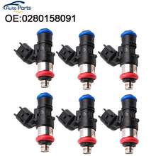 6 PCS New Fuel injecter/Fuel Nozzle For Mazda CX-9 Lincoln MKZ For Ford Edge 3.5L 0280158091 ZZJ1-13-250A 2024 - buy cheap