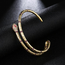 Fashion Jewelry Snake Cuff Bracelets & Bangles Opening Gold Color Bracelets For Women Punk Jewelry ZK40 2024 - buy cheap