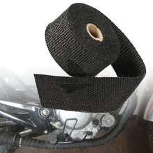 2" X 32.8ft Black Exhaust Pipe Wrap Heat Header Wrap Manifold Downpipe Insulation Thermal Tape Roll Universal for Car Motorcycle 2024 - buy cheap