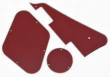KAISH Red 3 Ply LP Pickguard & Back Plate Switch Cavity Covers for Epi LP 2024 - buy cheap