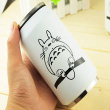 300ml Creative Cartoon Totoro Straw Vacuum Cup Stainless Steel Thermos Mug Thermal Bottle Thermoses 2024 - buy cheap