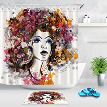 LB Girl And Butterflies with Orchids White Shower Curtains Set Bathroom Extra Long Waterproof Polyester Fabric For Bathtub Decor 2024 - buy cheap