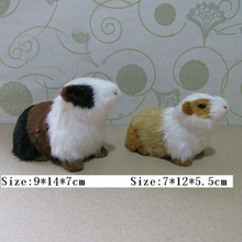 Lovely Guinea pigs  Artificial Animal Model About  Guinea pigs  Toy Fur& Polyethylene Deer Toy  Furnishing Gift 2024 - buy cheap