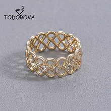 Todorova хрустальное кольцо бесконечности, вечное кольцо, подвески, лучший подарок другу, бесконечный символ любви, свадебные кольца для мужчин и женщин, ювелирные изделия 2024 - купить недорого
