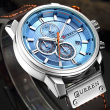 Men Watch Top Luxury Brand CURREN Chronograph Quartz Watches Men's Army Military Sports Wristwatch Waterproof Date Male Clock 2024 - buy cheap