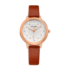 TZ#501 Women Fashion Color Strap Digital Dial Leather Band Quartz Analog Wrist Watches   2024 - buy cheap