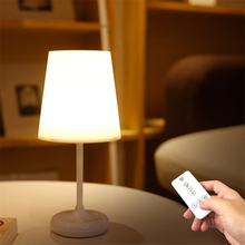 Lâmpada noturna com controle remoto, com indução de toque, para carregar quarto, luz de mesa inteligente 2024 - compre barato