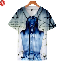 Eminem, famosa camiseta de beisebol 2018, estampa 3d, camiseta feminina/masculina, manga curta, hip hop, tendência, casual, camiseta, tamanho grande 2024 - compre barato