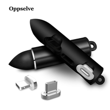 Oppselve портативный магнитный штепсельный Ящик Контейнер для хранения металла для iPhone Micro USB Type C зарядный магнит зарядное устройство шнур заглушки чехол 2024 - купить недорого