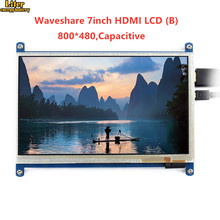 7-дюймовый HDMI LCD (B), 800*480, 7-дюймовый емкостный сенсорный экран, интерфейс HDMI, для Raspberry Pi, поддержка Windows10/8,1/8/7 2024 - купить недорого